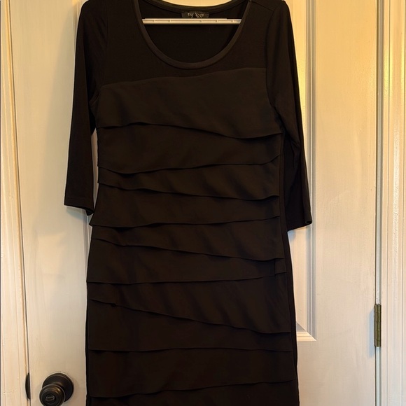 White House Black Market Dresses & Skirts - White House Black Market Black Tiered Sheath Dress